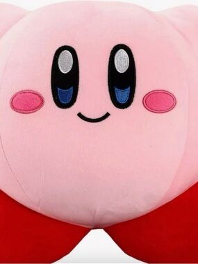 Kirby Pink Plush Character Toy - Soft Pink Cuddly Doll
